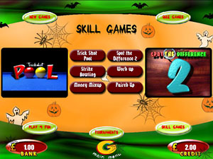 haloween themed interface design