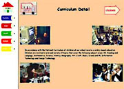 screen shot of the Clayton School web site