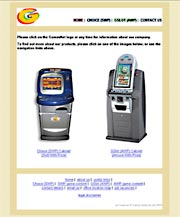 screen shot of the Gamesnet web site